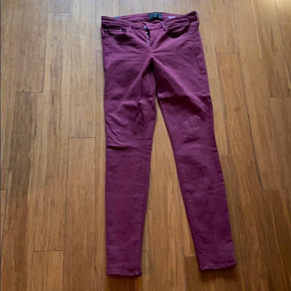 Vince Burgundy Legging Jeans size 29